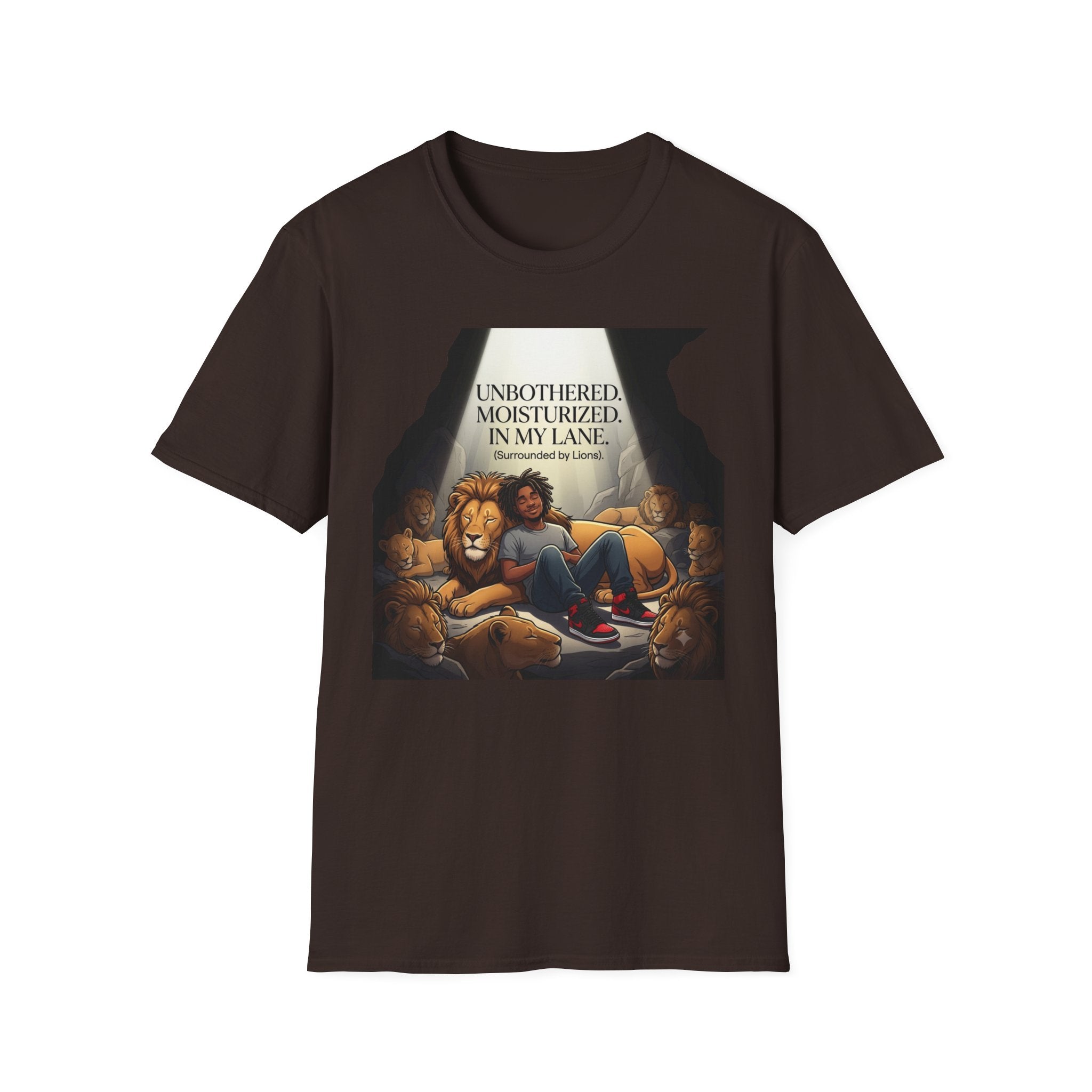 Unbothered, Moisturized, In my Lane! (Surrounded by Lions) T-Shirt