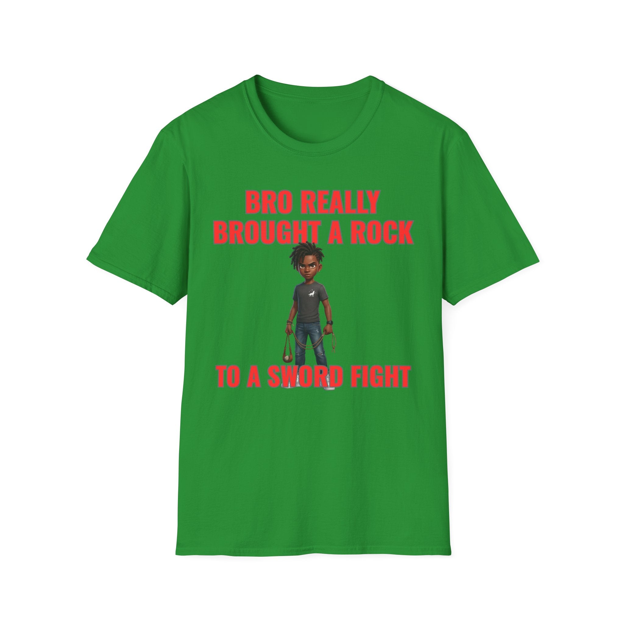Bro Really Brought a Rock to a Sword Fight! alt. T-Shirt