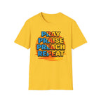 Pray Praise Preach Repeat T-Shirt