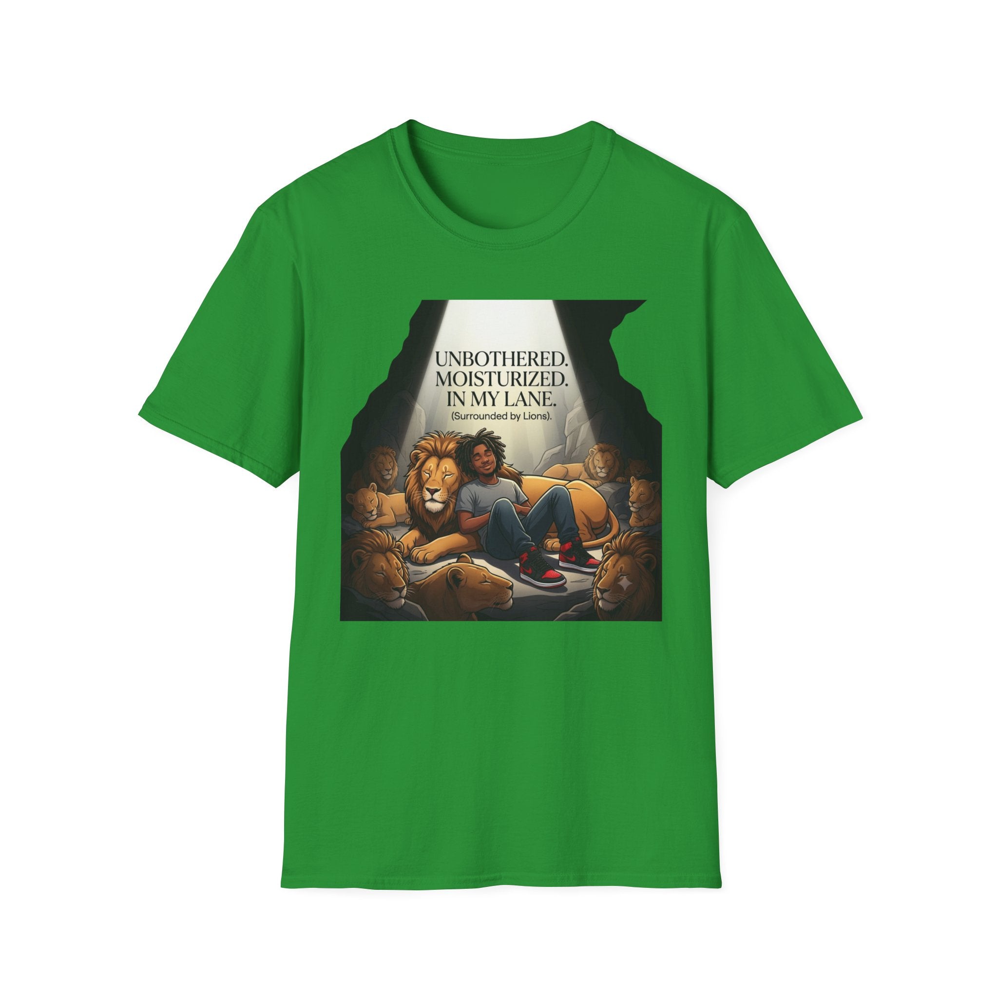 Unbothered, Moisturized, In my Lane! (Surrounded by Lions) T-Shirt