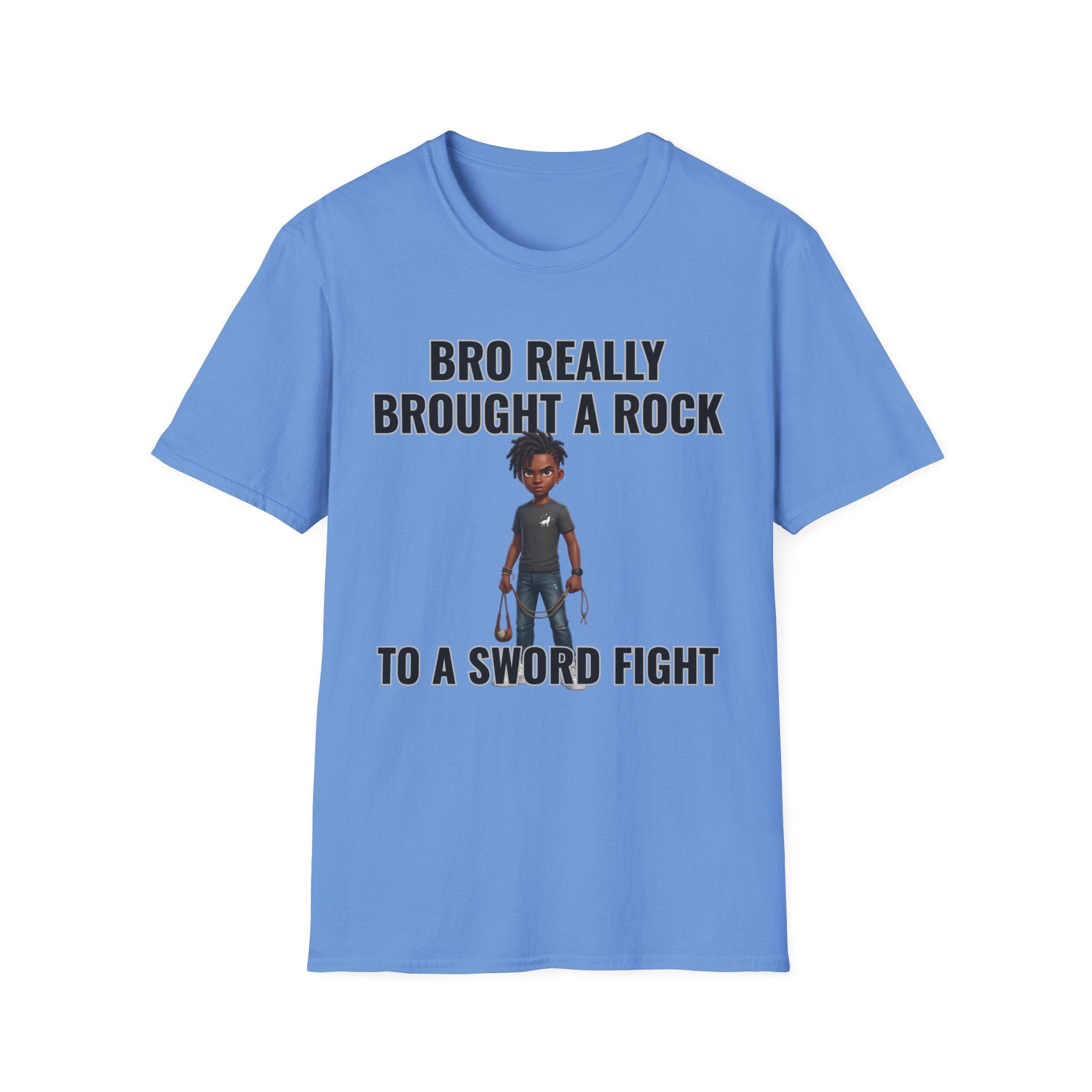 Bro Really Brought a Rock to a Sword Fight! T-Shirt