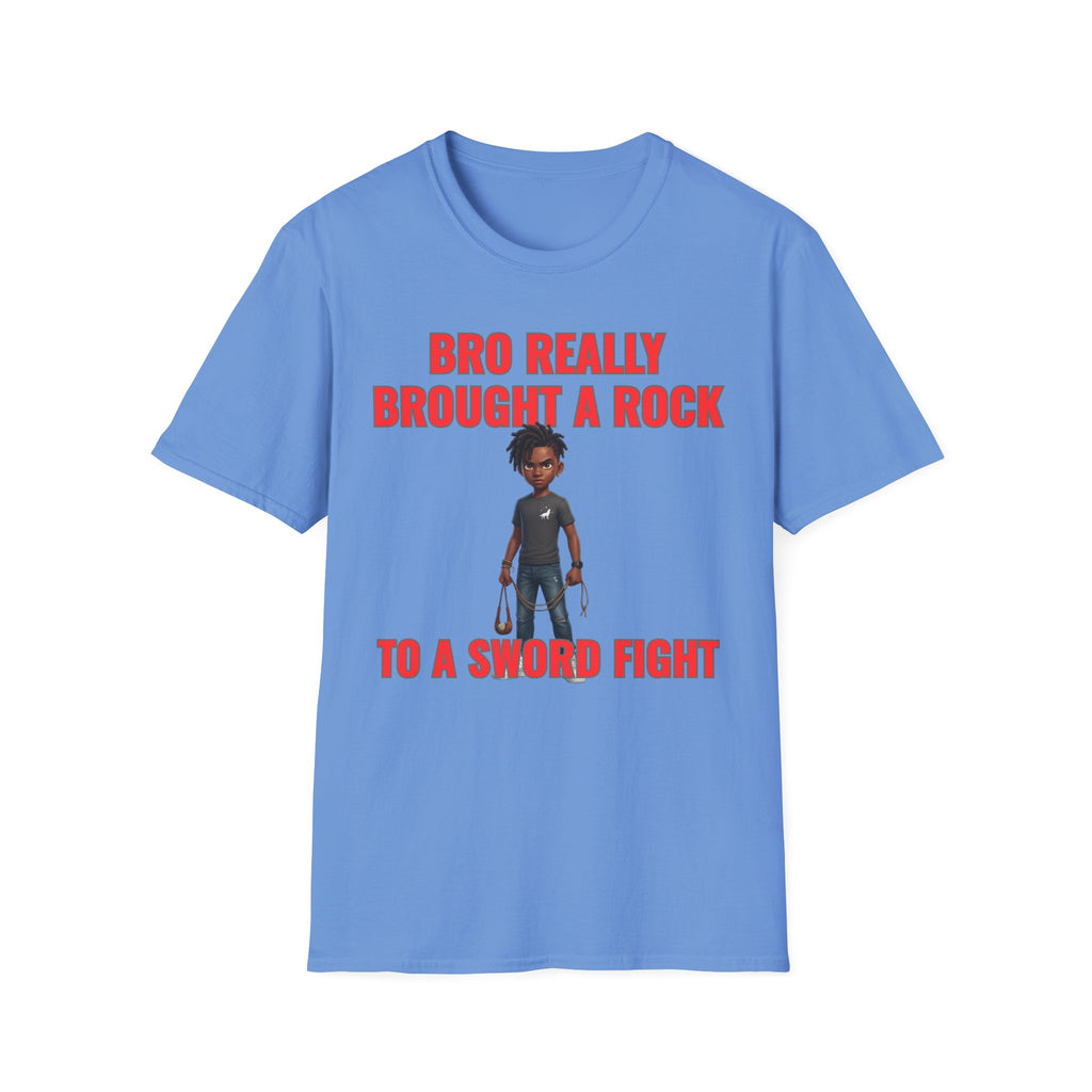 Bro Really Brought a Rock to a Sword Fight! alt. T-Shirt
