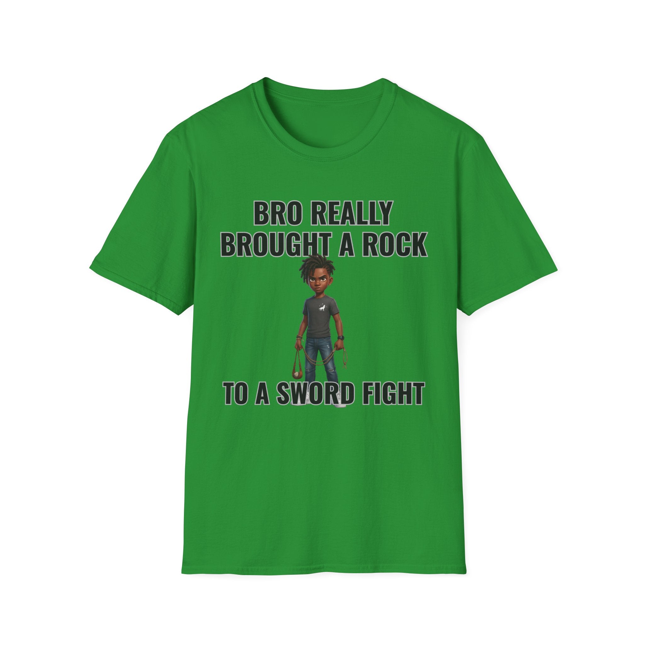 Bro Really Brought a Rock to a Sword Fight! T-Shirt