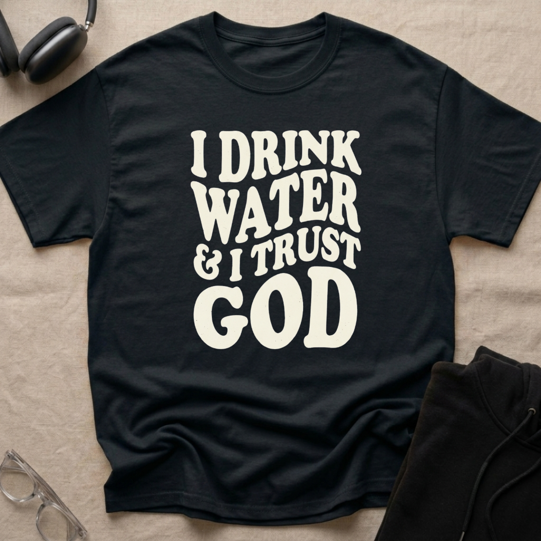 I drink water and I trust God T-Shirt