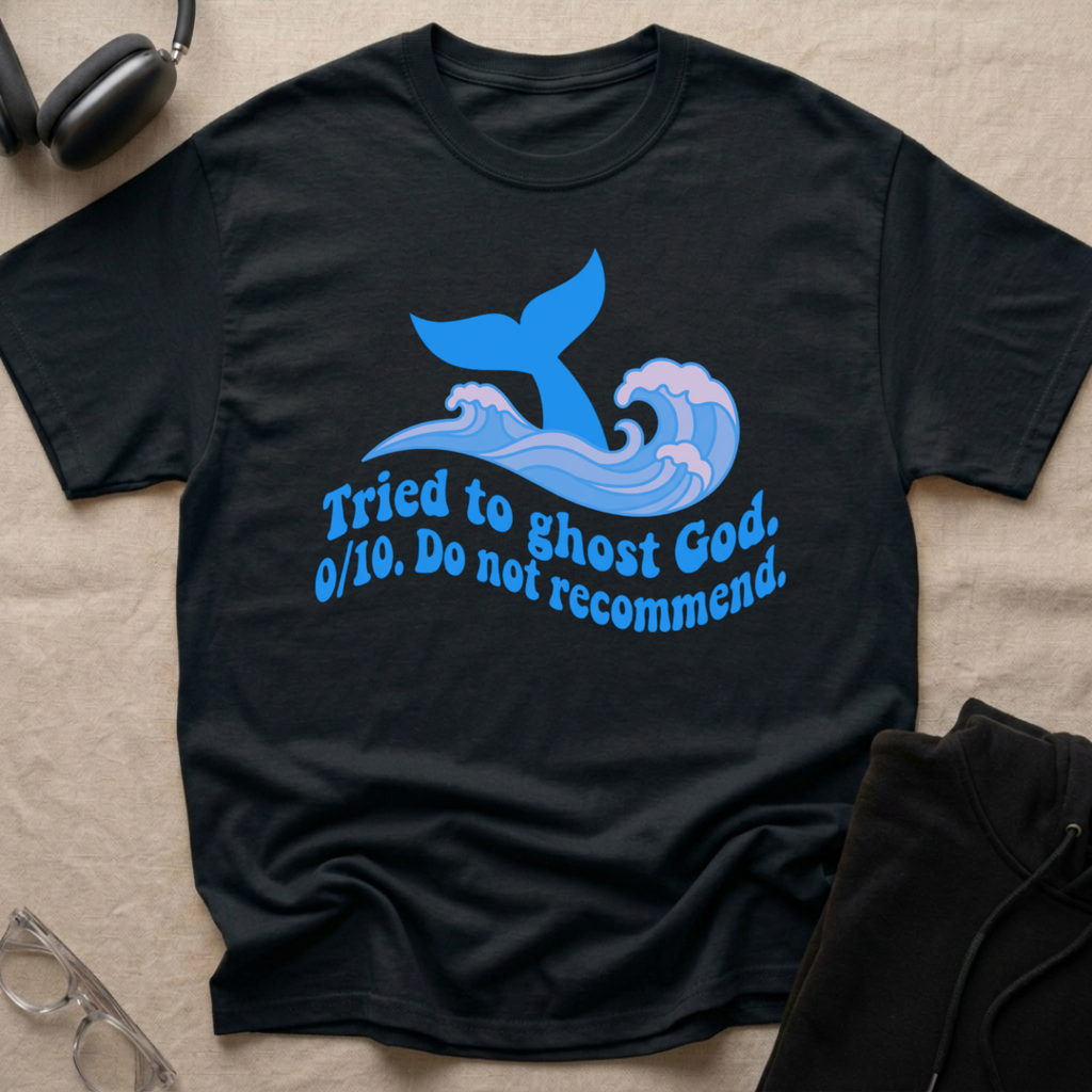 Tried to Ghost God, 0 out of 10! Dark T-Shirt