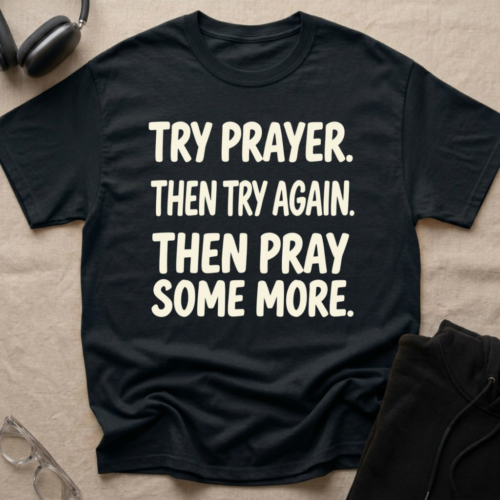 Try Prayer, Then Try Again T-Shirt