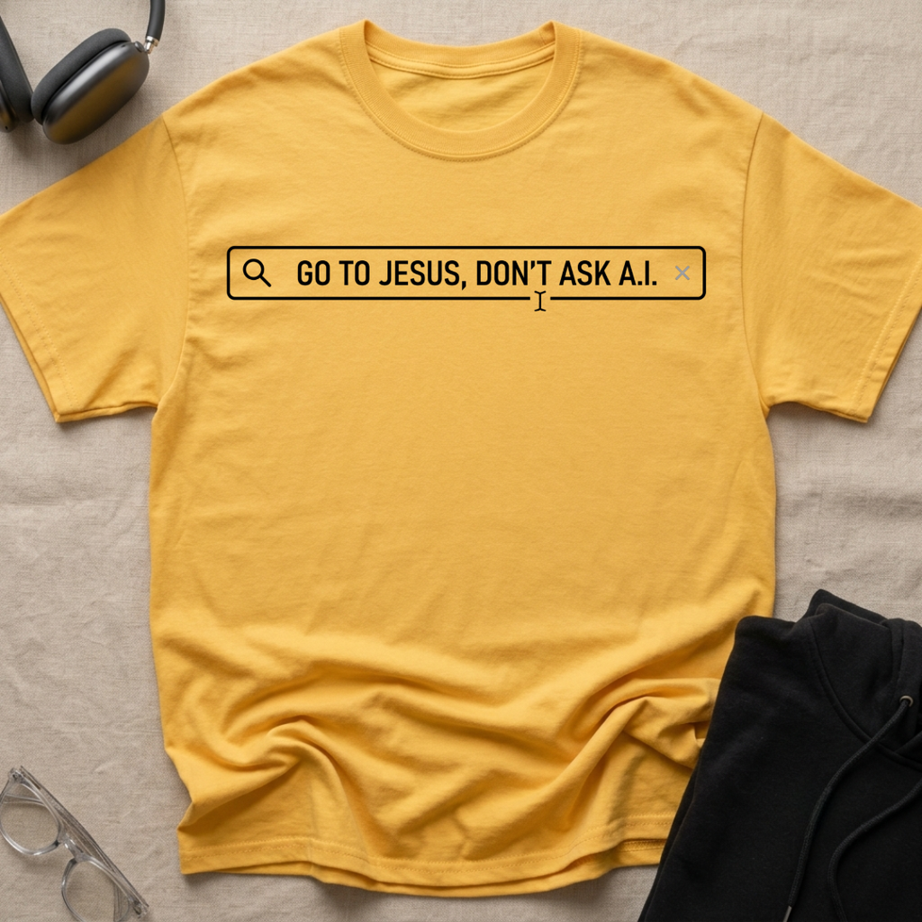 Go to Jesus, Don't Ask AI! T-Shirt