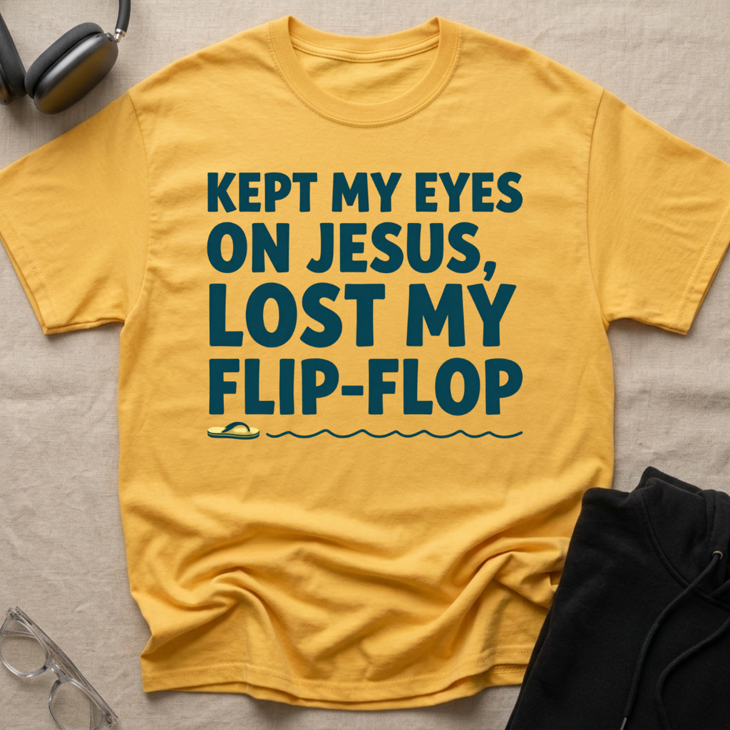 Kept my eyes on Jesus, Lost my Flip Flop T-Shirt