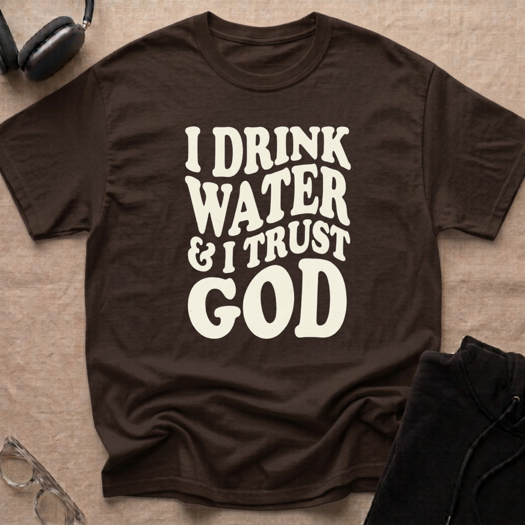 I drink water and I trust God T-Shirt