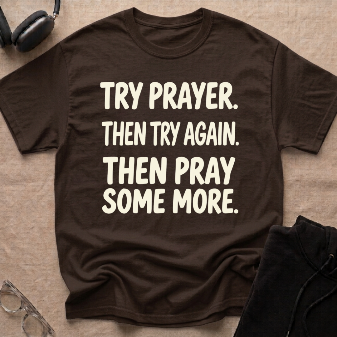 Try Prayer, Then Try Again T-Shirt