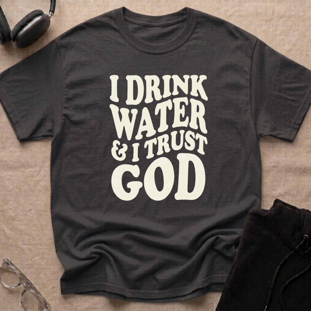I drink water and I trust God T-Shirt