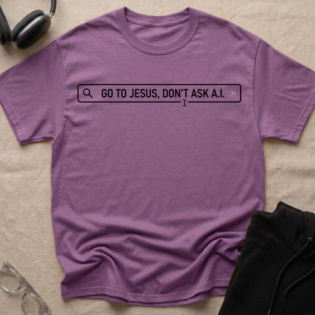 Go to Jesus, Don't Ask AI! T-Shirt