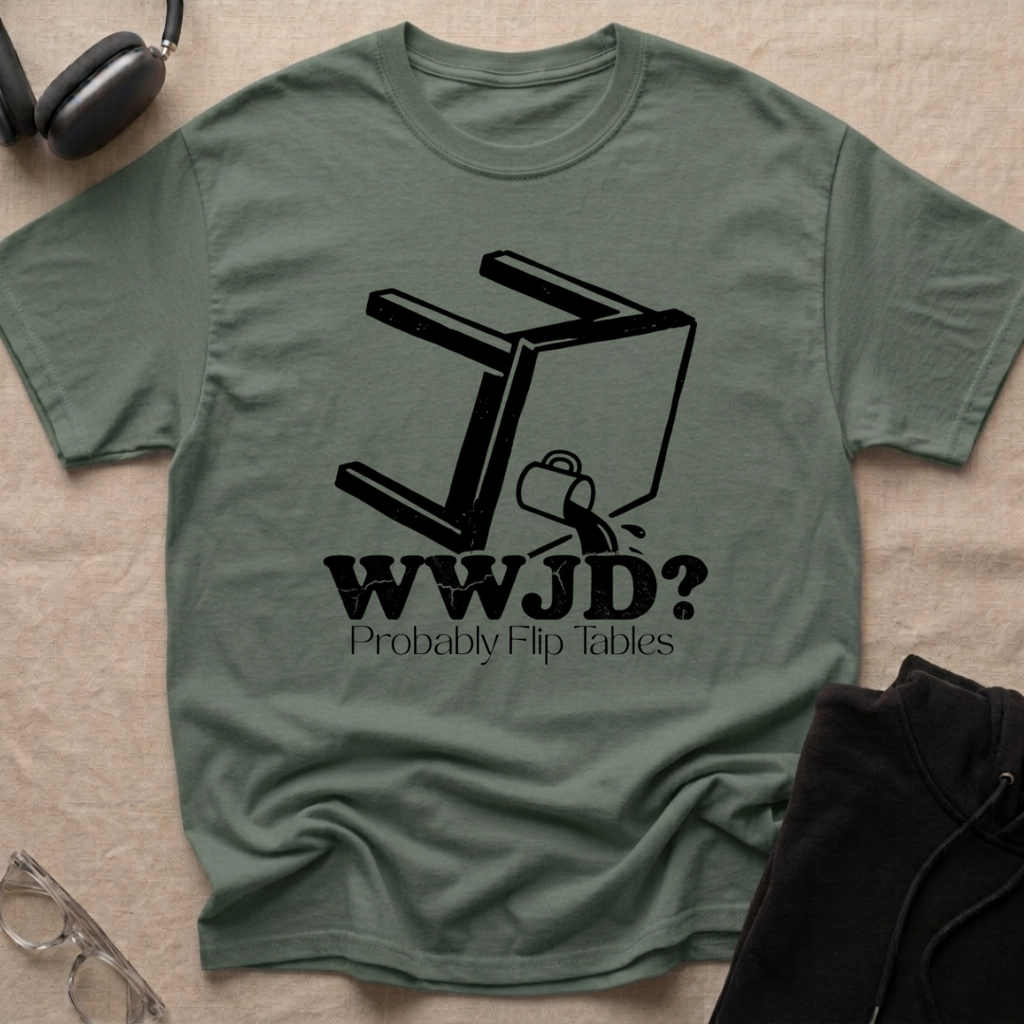 WWJD...Probably Flip Tables T-Shirt