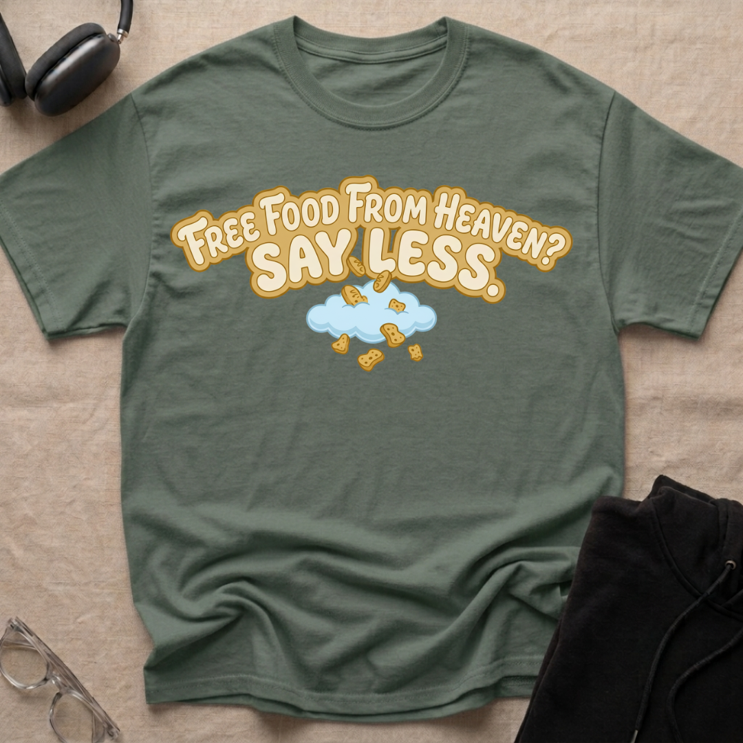 Free Food from Heaven, Say Less T-Shirt