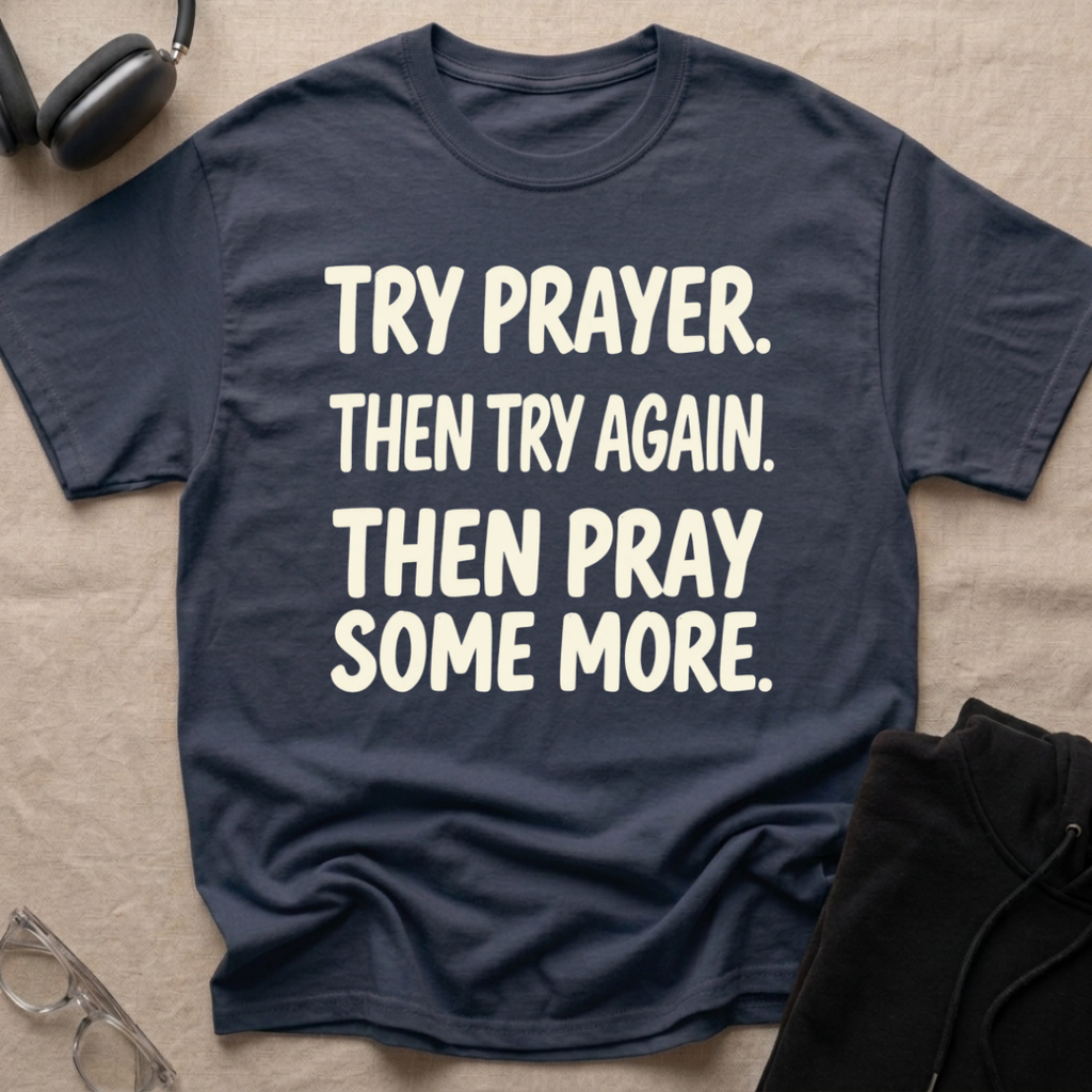 Try Prayer, Then Try Again T-Shirt