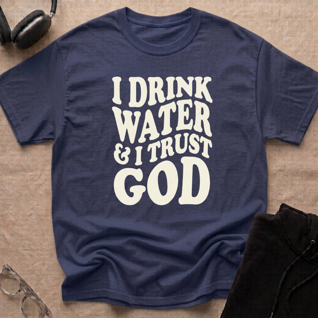I drink water and I trust God T-Shirt