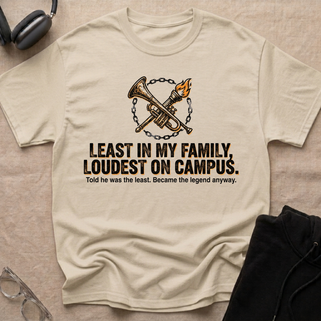 Least in my family, Loudest on Campus T-Shirt
