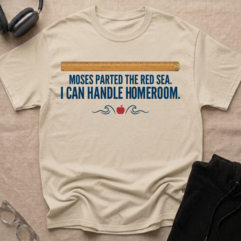 MOSES — PARTED THE RED SEA, CAN HANDLE HOMEROOM  T-Shirt