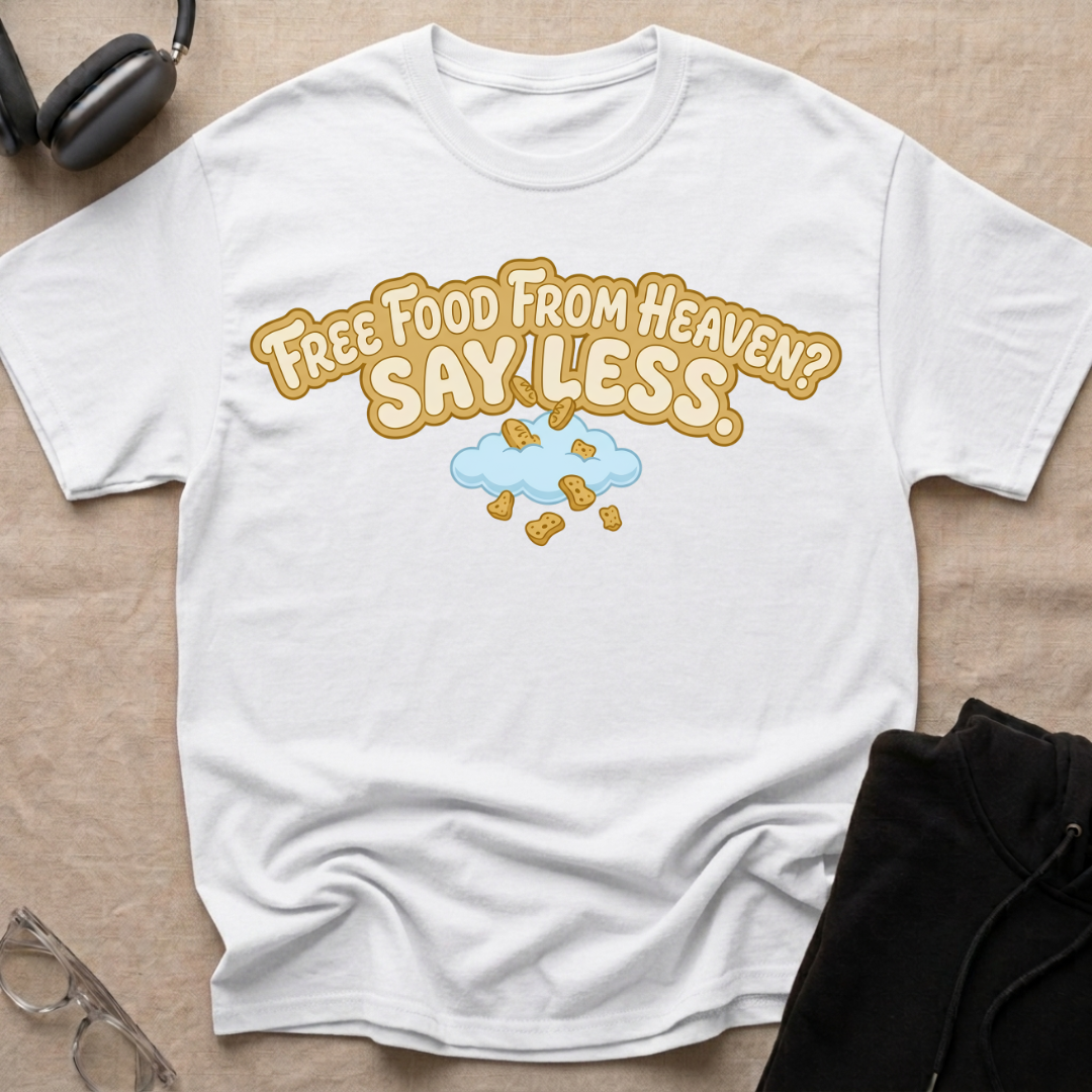 Free Food from Heaven, Say Less T-Shirt