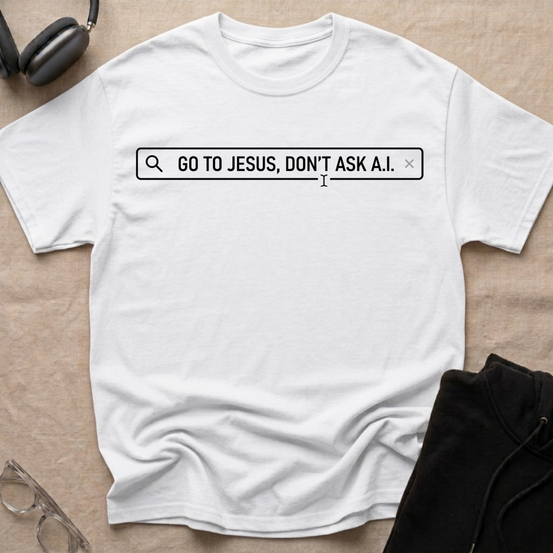 Go to Jesus, Don't Ask AI! T-Shirt
