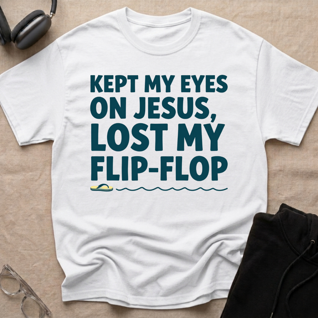 Kept my eyes on Jesus, Lost my Flip Flop T-Shirt