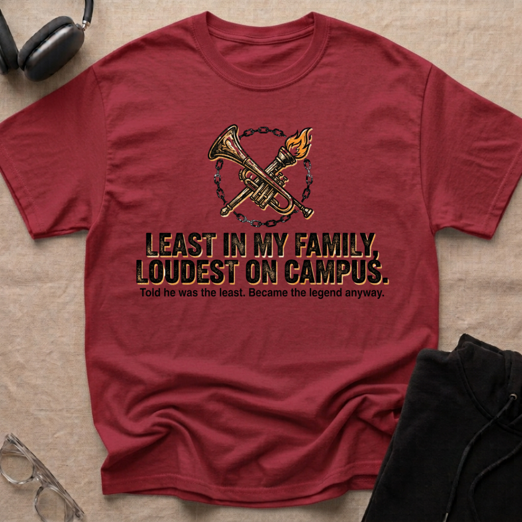 Least in my family, Loudest on Campus T-Shirt