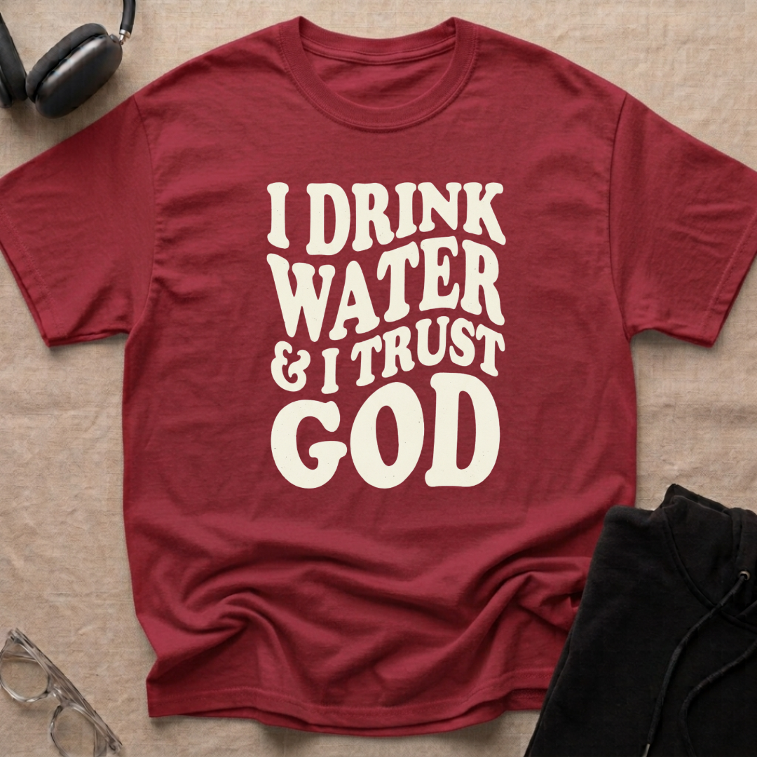 I drink water and I trust God T-Shirt